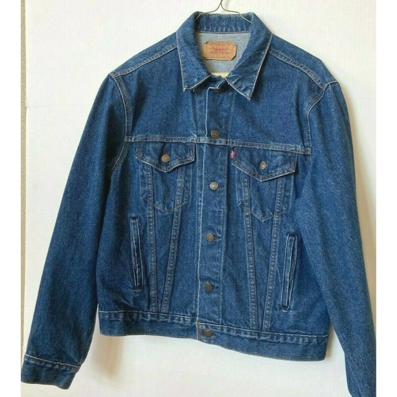 Vtg LEVI'S Trucker Denim Jacket Sz 44 Blue 70506-0216 USA Red Tab Excellent - Picture 7 of 9